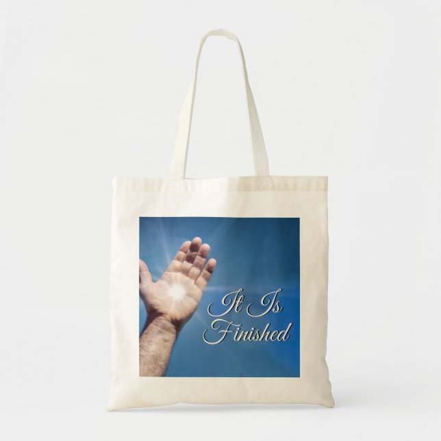 It Is Finished Tote Bag (Front)