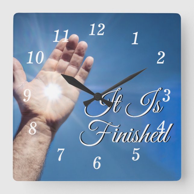 It Is Finished Wall Clock (Front)