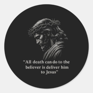 It Is For Dom That Christ Has Set Us Jesus Faith  Classic Round Sticker