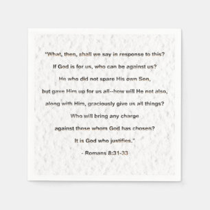 It Is God Who Justifies Christian Napkin