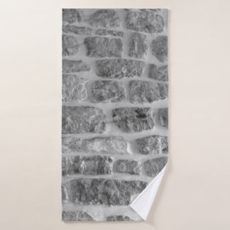 It is horizontal stone rough wall pattern backgrou bath towel