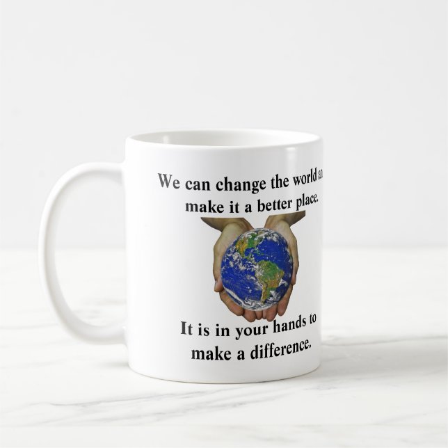 It is in your hands to make a difference. coffee mug (Left)