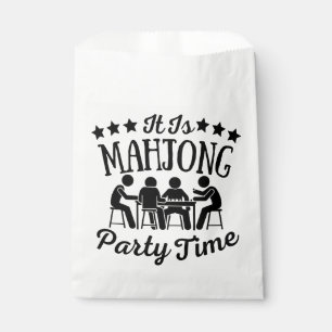 It is mahjong party time   Funny mahjong Favour Bag
