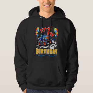 It Is My Birthday Boy Monster Truck Car Party Day  Hoodie