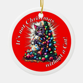 It is not Christmas | Double Sided Ceramic Ornament