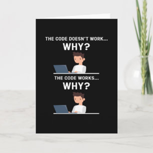 It is Ok Computer Computer Scientist Hacker It Card