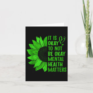 It Is Okay To Not Be Okay Tank Top  Card