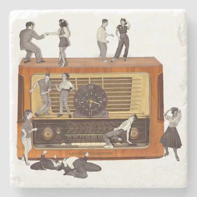 It is only Rock & Roll Stone Coaster (Front)