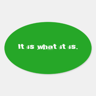 It is oval sticker