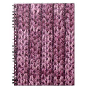 It is Purple knitting texture for pattern and back Notebook