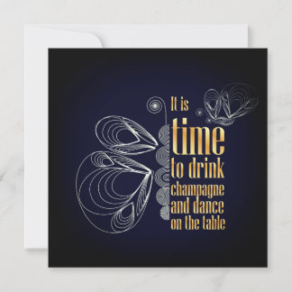 It is time to drink champagne and dance on the tab