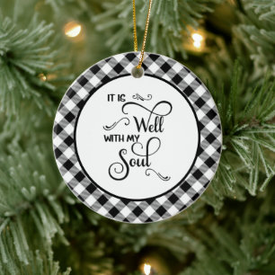 It is well ceramic ornament