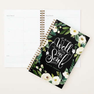 It is well with my soul Black - Encouraging Planner