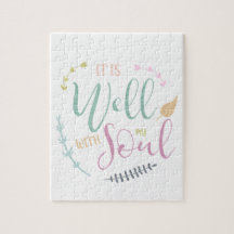 It is well with my soul Christian typography chic