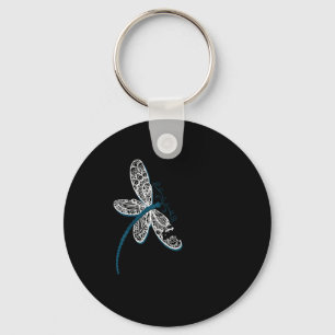 It Is Well With My Soul Dragonfly Chirtian Quote Keychain