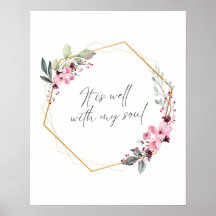 It Is Well With My Soul Hymn Quote Print