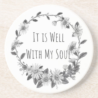 It Is Well With My Soul Keepsake Stone Coaster