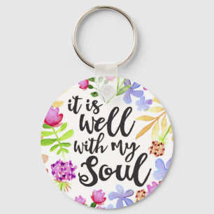 It Is well with my soul keychain