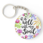 It Is well with my soul keychain