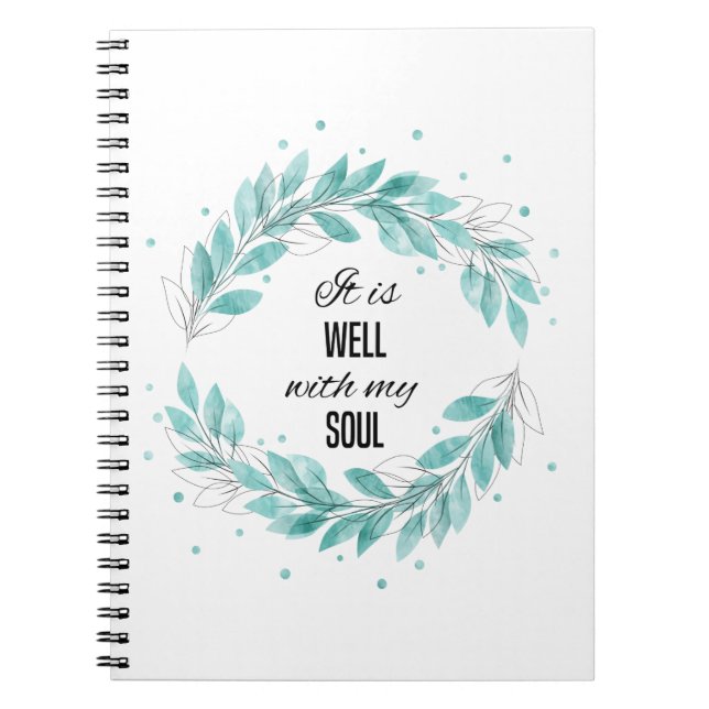 It is Well with My Soul Notebook (Front)