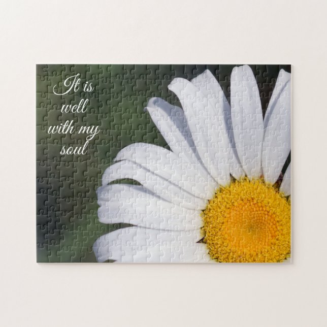 It Is Well With My Soul Offset Daisy Puzzle (Horizontal)