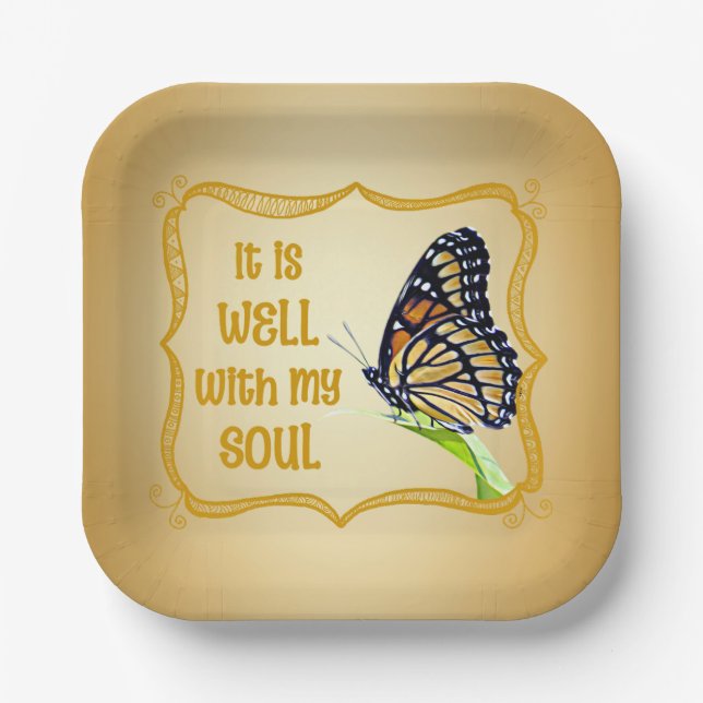 It is Well with My Soul - Paper Plate (Front)