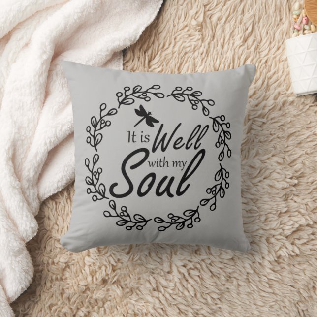 It Is Well With My Soul  Throw Pillow (Blanket)