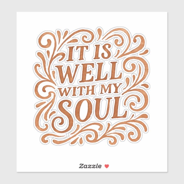 It is Well With My Soul Typography (Sheet)