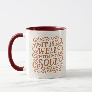 It is Well With My Soul Typography Mug