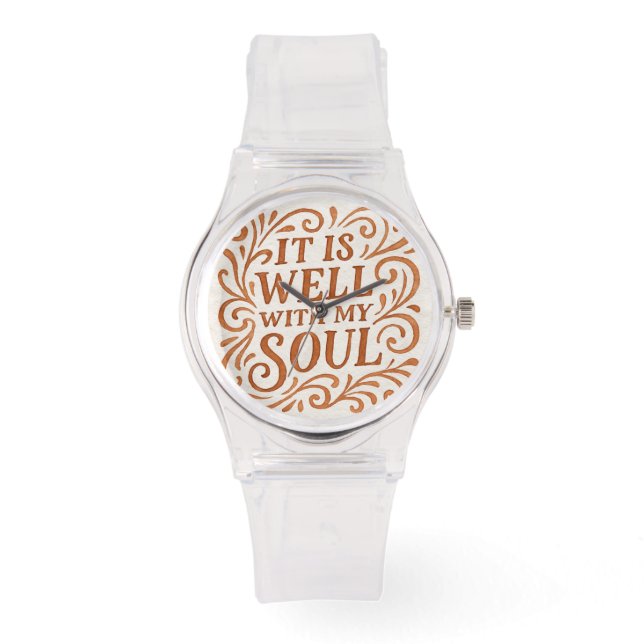 It is Well With My Soul Typography Watch (Front)