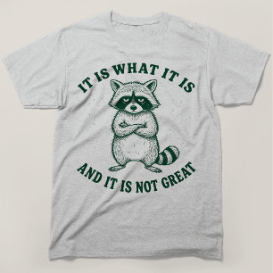 It Is What It Is And It Is Not Great Raccoon T-Shirt