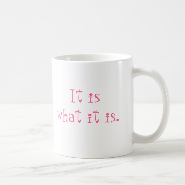 It is what it is. coffee mug (Right)