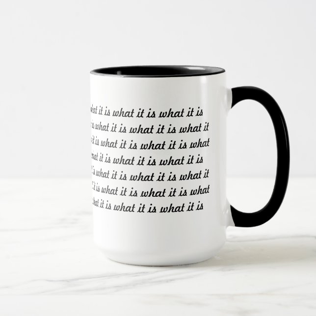 It is what it is. mug (Right)