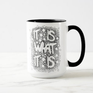 It Is What it Is, Word Art Coffee Mug