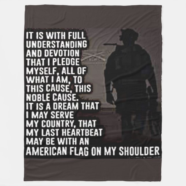 IT IS WITH FULL UNDERSTANDING FLEECE BLANKET (Front)