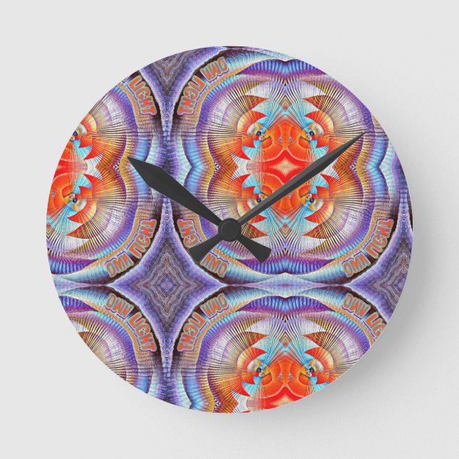 It is Your Own Light Show! Round Clock (Front)