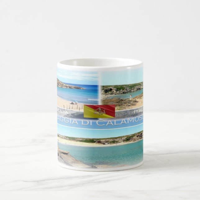 IT Italia - Sicilia - Spiaggia di Calamosche - Coffee Mug (Center)