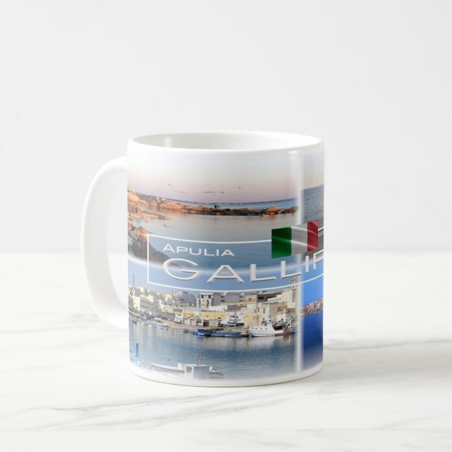 IT Italy - Apulia - Gallipoli - Salento - Coffee Mug (Front Left)