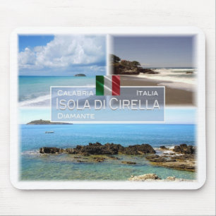 IT Italy - Calabria - Diamante e Isola di Cirella Mouse Pad