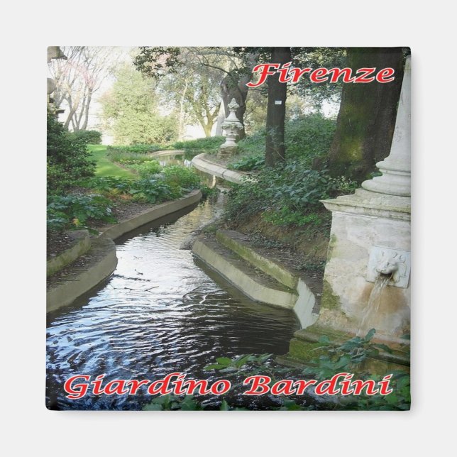 IT - Italy - Florence - Garden Bardini Magnet (Front)