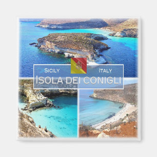 IT Italy # - Sicily - Isola dei Conigli - Magnet