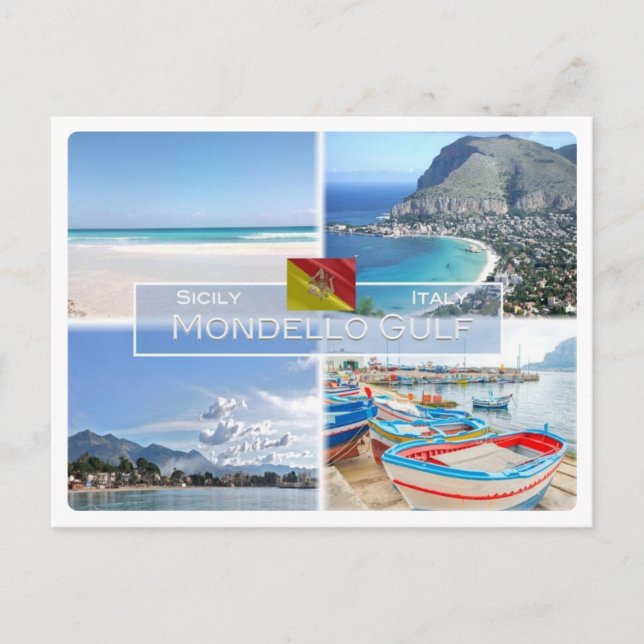 IT Italy - Sicily -  Mondello Gulf - Postcard (Front)
