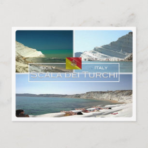 IT Italy - Sicily - Scala dei Turchi - Postcard
