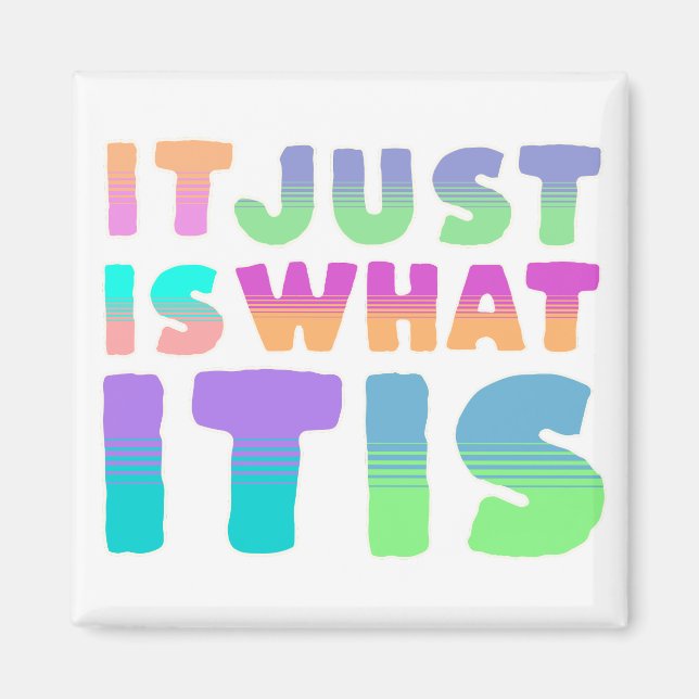 It Just Is, What It Is | Funny Quote Magnet (Front)