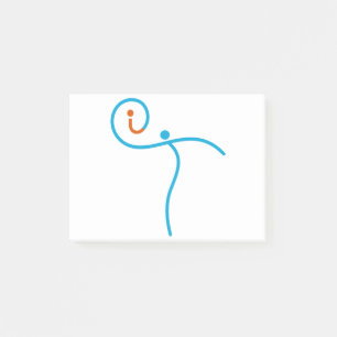 it Logo 01, Cyan/Red Post-it Notes