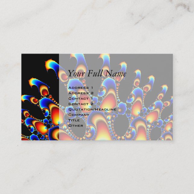 It - Mandelbrot Fractal Business Card (Front)