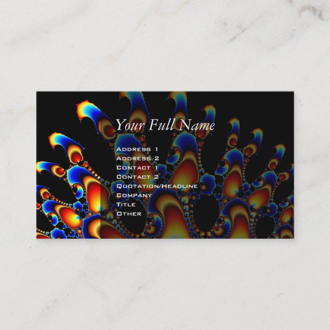 It - Mandelbrot Fractal Business Card (Front)