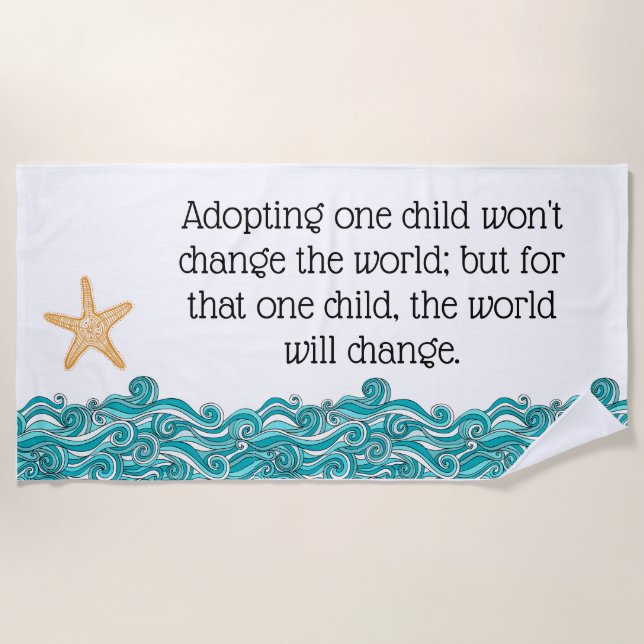 It Matters to This One Starfish Beach Towel (Front)