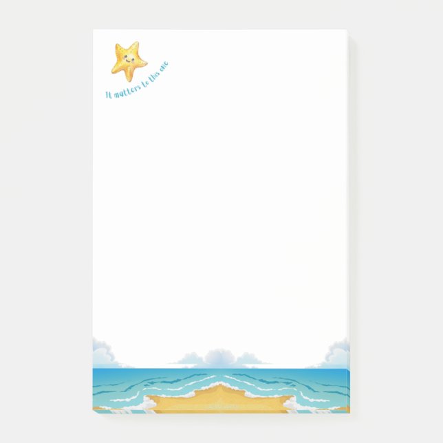 It Matters to This One, Starfish Story. Post-it Notes (Front)