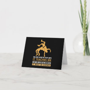 IT MUST BE EARNED Wrestling Card